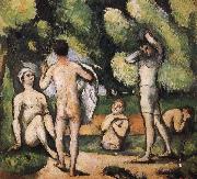 were five men and Bath Paul Cezanne